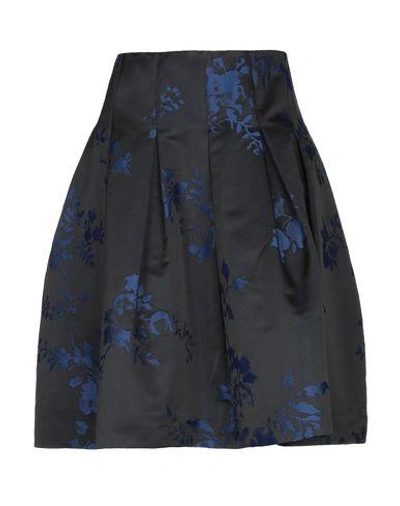 Shop Oscar De La Renta Knee Length Skirt In Black