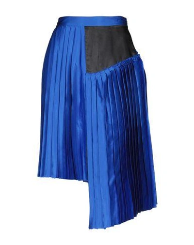 Shop Public School Knee Length Skirt In Dark Blue