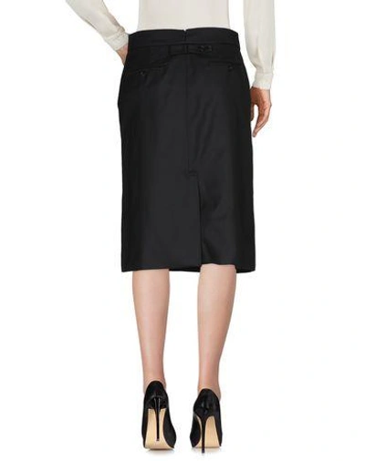 Shop Thom Browne Knee Length Skirts In Black