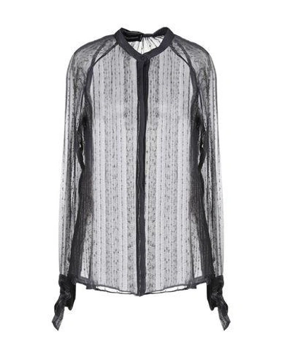 Shop Zadig & Voltaire Solid Color Shirts & Blouses In Dark Blue