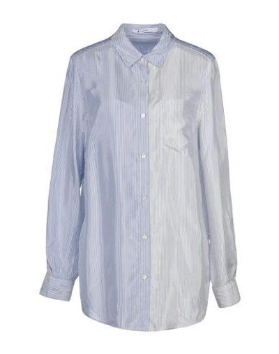 Shop Alexander Wang T Striped Shirt In Blue