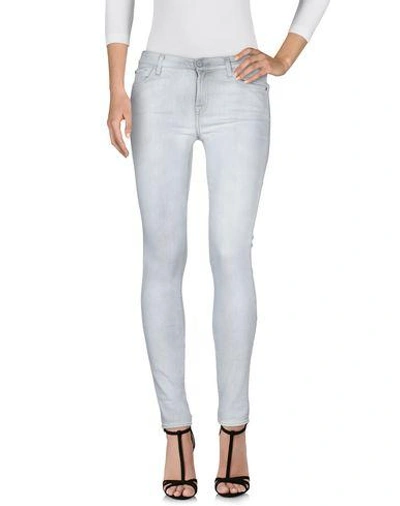 Shop 7 For All Mankind Jeans In Light Grey