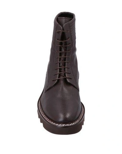 Shop Cesare Paciotti Boots In Dark Brown