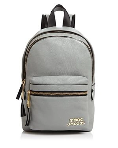 Shop Marc Jacobs Medium Leather Backpack In Griffin/gold