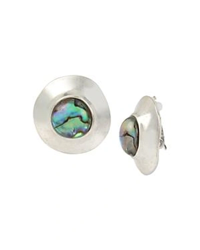 Shop Robert Lee Morris Soho Clip-on Earrings In Blue/silver