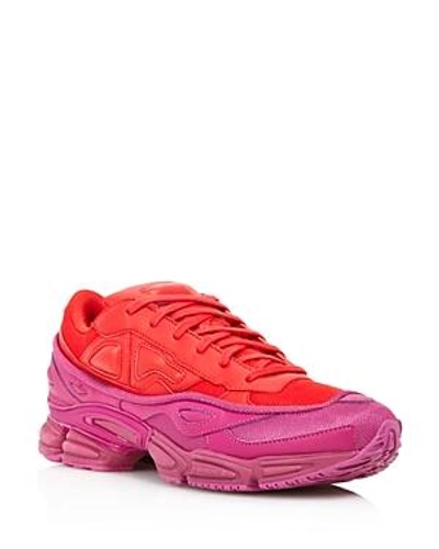 Shop Adidas Originals Women's Ozweego Leather Lace-up Sneakers In Glory/pink