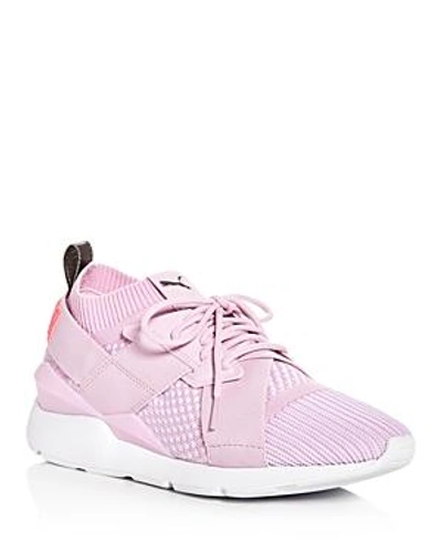 Puma Women's Muse Evoknit Lace Up Trainers In Winsome Orchid-winsome Orchid  | ModeSens