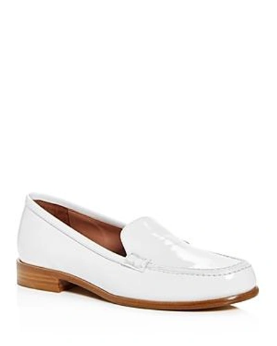 Shop Tabitha Simmons Women's Blakie Moc-toe Loafers In White