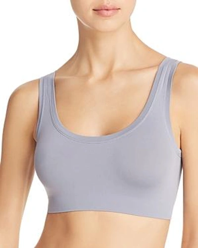 Shop Hanro Touch Feeling Bralette In Lilac Gray