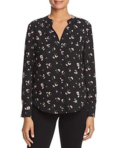 Shop Finn & Grace Floral Print Blouse In Black Floral