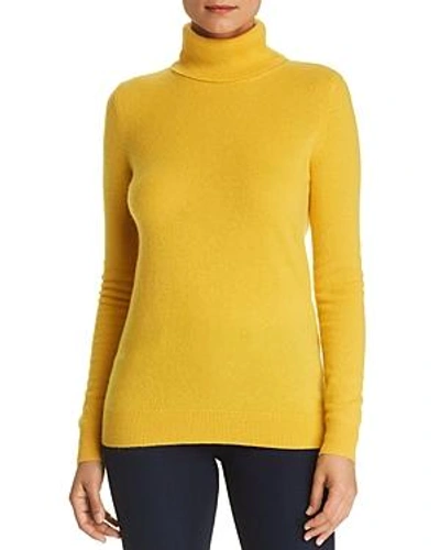 Shop C By Bloomingdale's Cashmere Turtleneck Sweater - 100% Exclusive In Sunflower