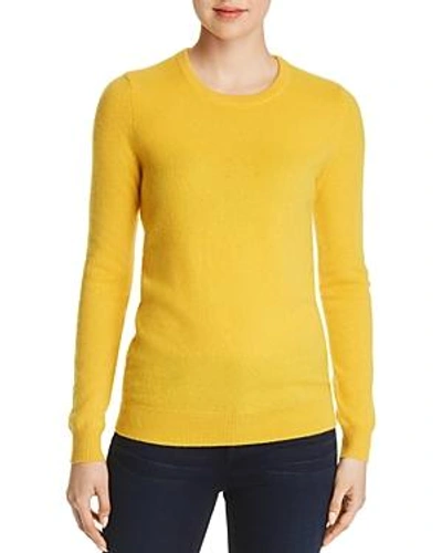 Shop C By Bloomingdale's Crewneck Cashmere Sweater - 100% Exclusive In Sunflower