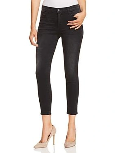 Shop J Brand Mid Rise Cropped Skinny Jeans In Nevermore