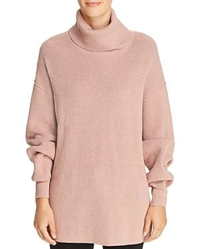 Free People Softly Structured Knit Tunic In Mauve