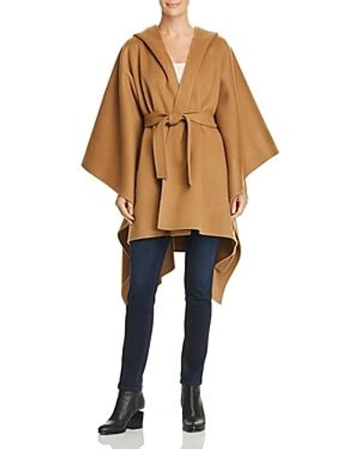 Shop Theory Wool & Cashmere Poncho-style Jacket In Buckwheat