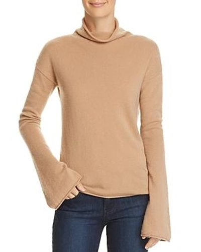 Shop Theory Bell-sleeve Cashmere Sweater In Camel