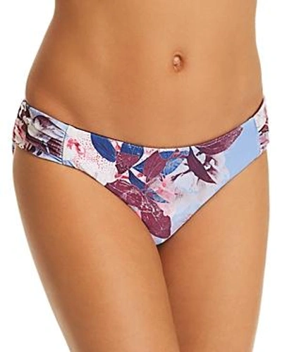 Shop Becca By Rebecca Virtue Orchid Bloom Reversible Tab American Cut Bikini Bottom In Multi