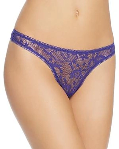 Shop On Gossamer Racy Lace Hip G Thong In Lapis