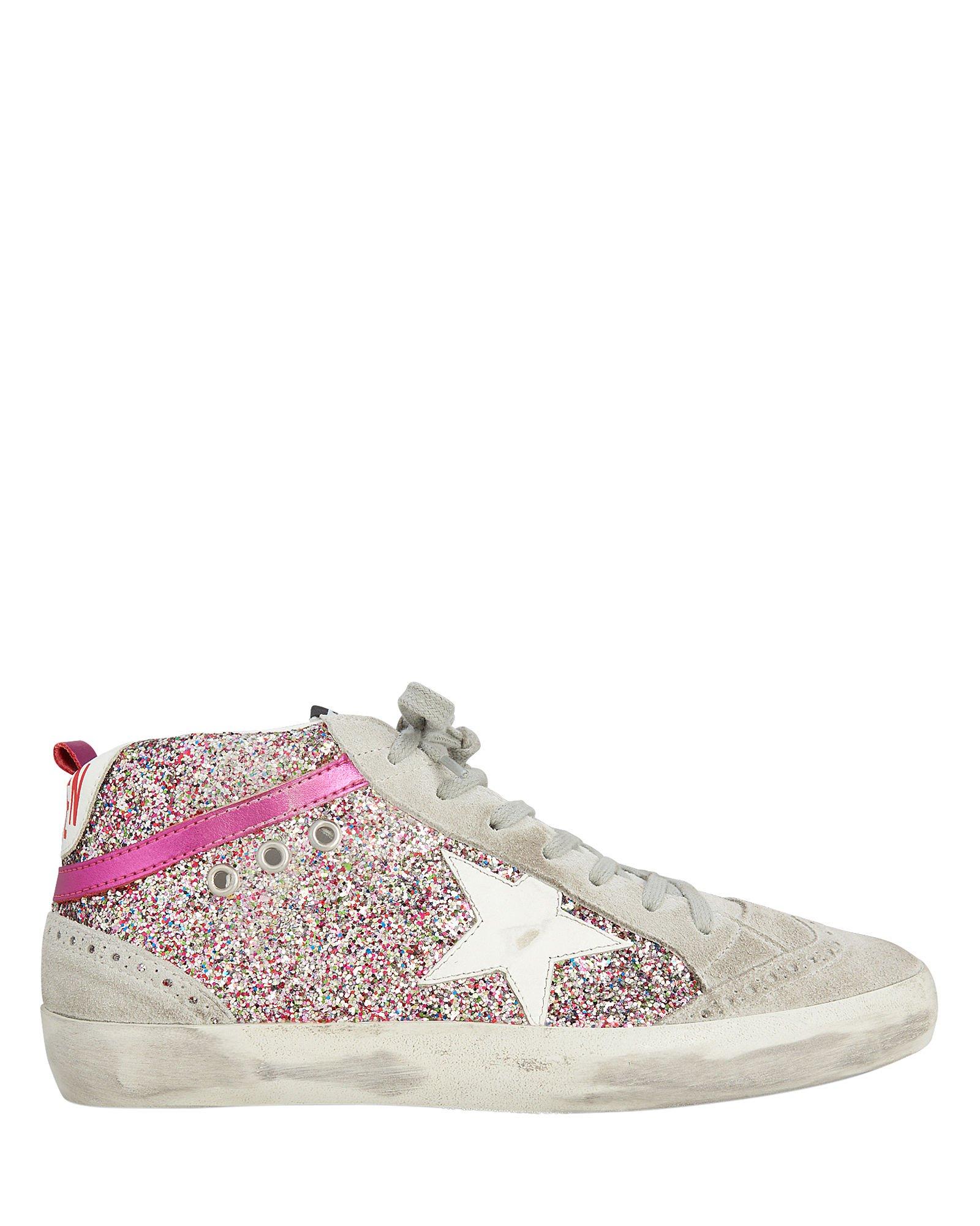 glitter mid star golden goose