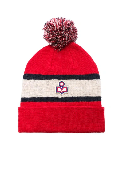 Shop Isabel Marant Halden Beanie In Red