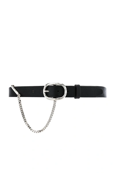 Shop Rag & Bone 30mm Boyfriend Belt With Chain In Black