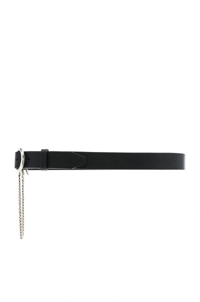 Shop Rag & Bone 30mm Boyfriend Belt With Chain In Black