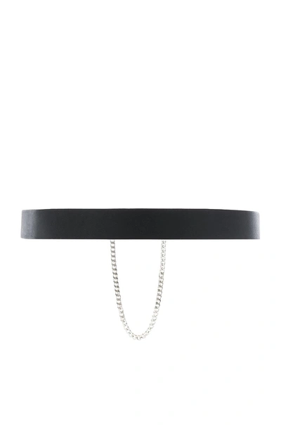 Shop Rag & Bone 30mm Boyfriend Belt With Chain In Black