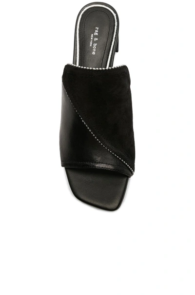 Shop Rag & Bone Leather & Suede Myla Mules In Black