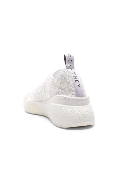 Shop Stella Mccartney Loop Sock Sneakers In White & Grey