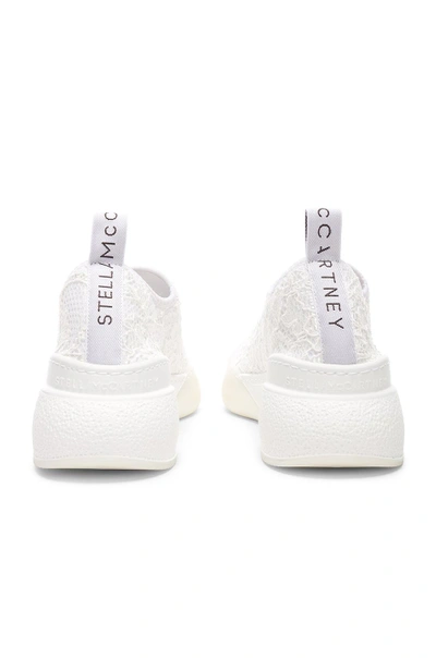 Shop Stella Mccartney Loop Sock Sneakers In White & Grey