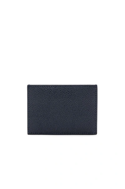 Shop Thom Browne Pebble Grain Card Holder In Blue,red