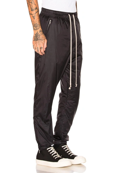 Shop Rick Owens Track Pants In Black
