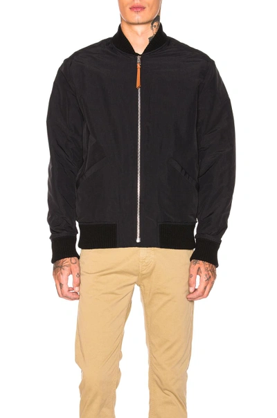 Shop Loewe Pottery Bomber Jacket In Black