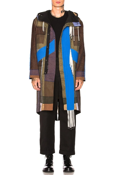 Shop Craig Green Tent Parka In Blue,brown,gray