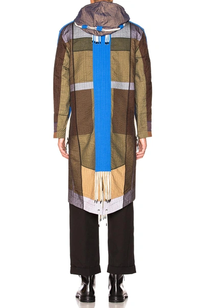 Shop Craig Green Tent Parka In Blue,brown,gray