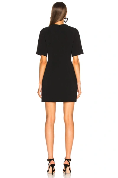 Shop Stella Mccartney Lace Up Mini Dress In Black