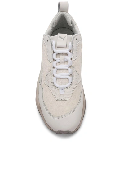 Shop Puma Thunder Desert In Bright White & Gray Violet &  White