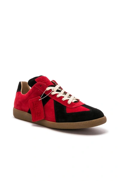 Shop Maison Margiela Replica Sock Sneakers In Red. In Fire & Red