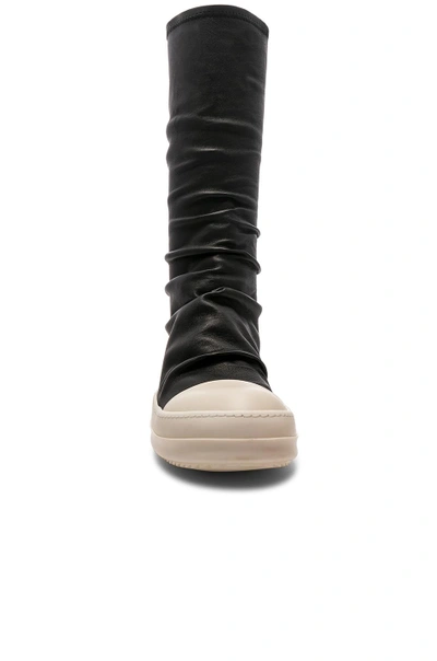 Shop Rick Owens Sock Sneakers In Black. In Black & White