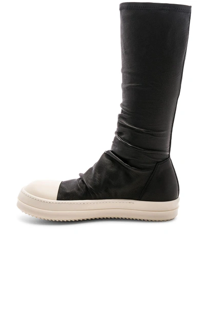 Shop Rick Owens Sock Sneakers In Black. In Black & White