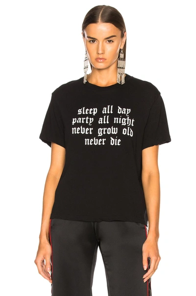 Shop Amiri Sleep All Day Tee In Black