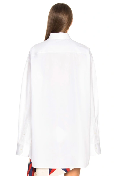 Shop Calvin Klein 205w39nyc Cape Sleeve Shirt In Optic White