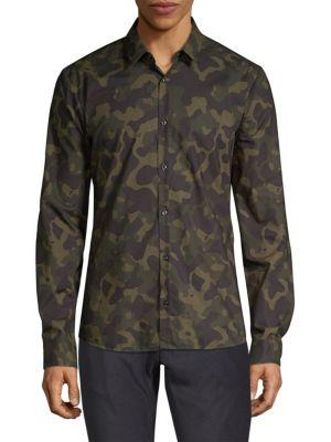 hugo boss camouflage shirt