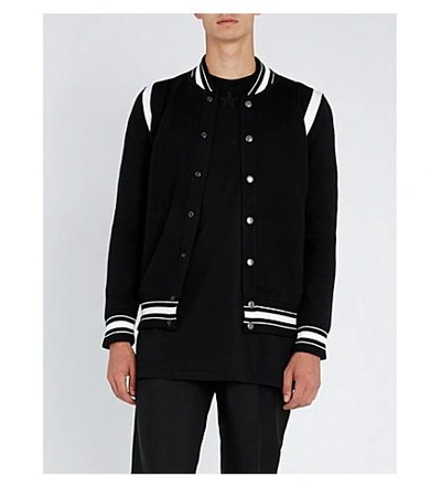 Shop Givenchy Logo-appliquéd Wool Jacket In Black