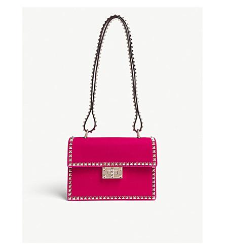 valentino pink velvet bag