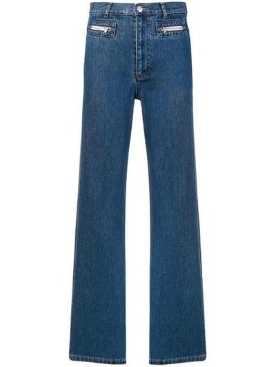 Shop Apc A.p.c. Straight-leg Jeans - Blue