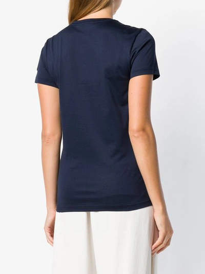 Shop Moncler Short Sleeved T-shirt In Blue