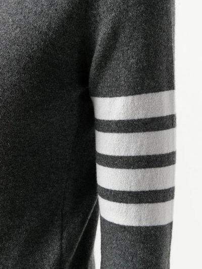 Shop Thom Browne Roll Neck Jumper In Grey