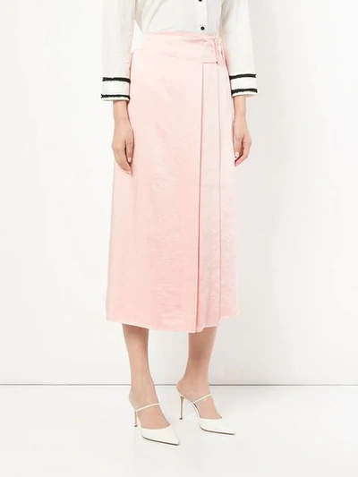 Shop Rejina Pyo Belted Pencil Skirt In Pink