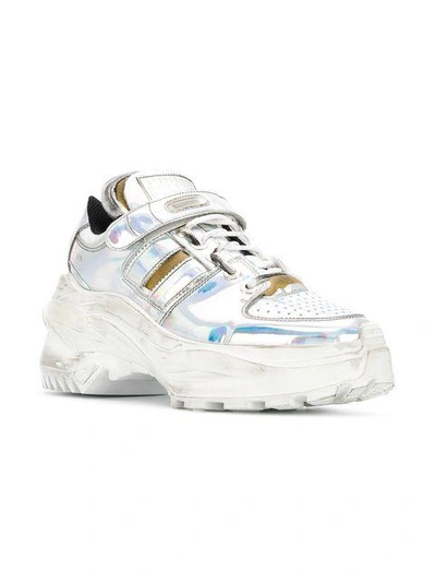 Shop Maison Margiela Platform Sneakers In Metallic